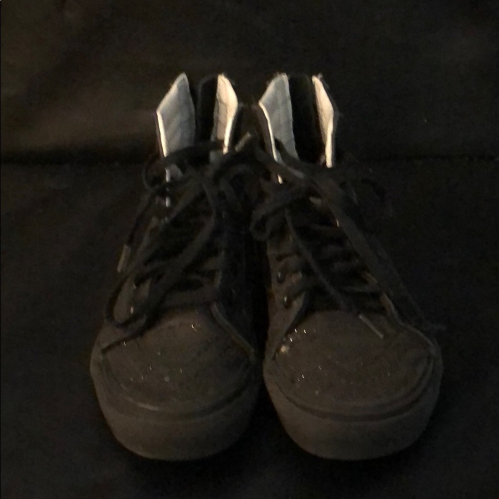 Black Glitter Vans - Picture 2 of 2